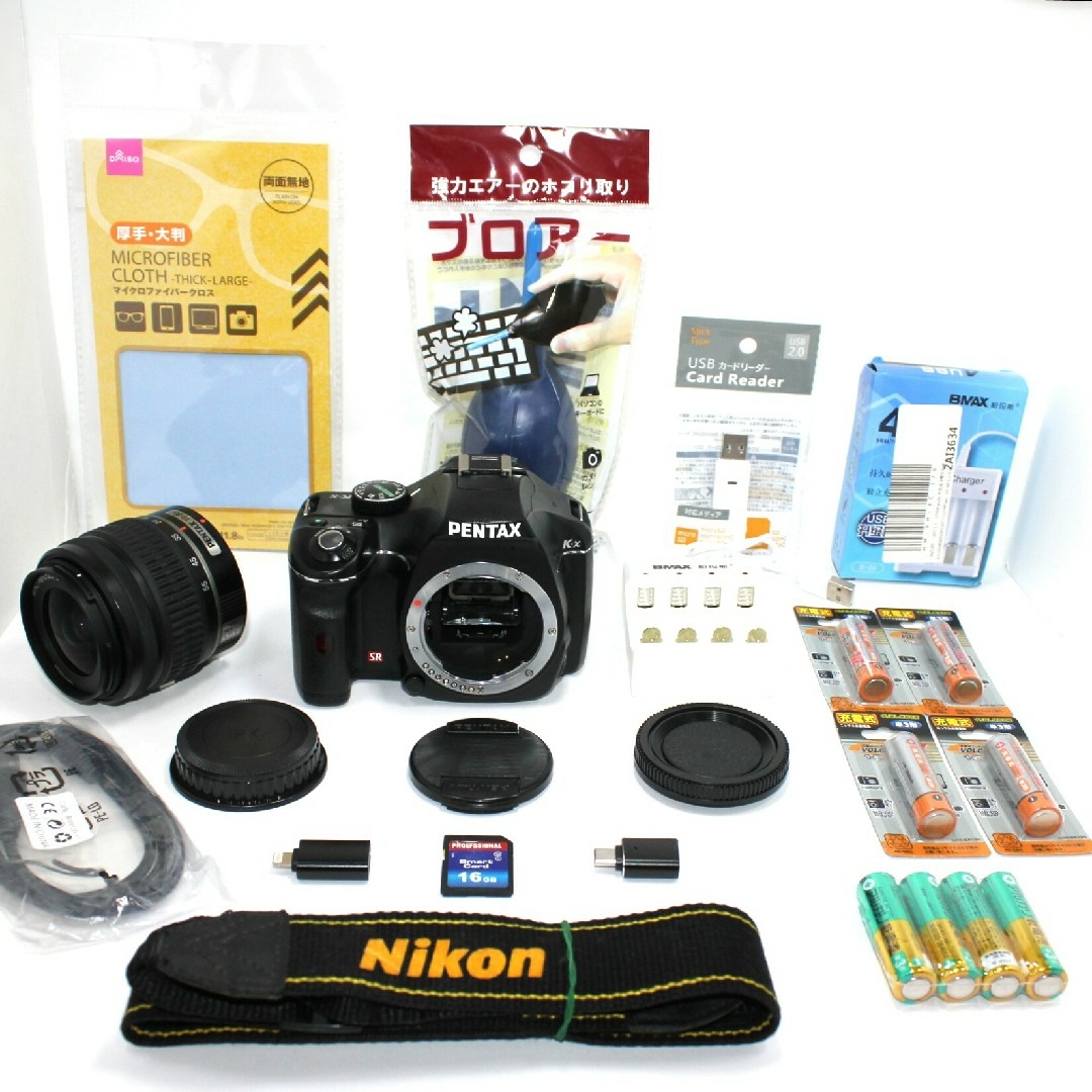 PENTAX - PENTAX K-x デジタル一眼レフカメラ iPhone転送✨訳あり完動