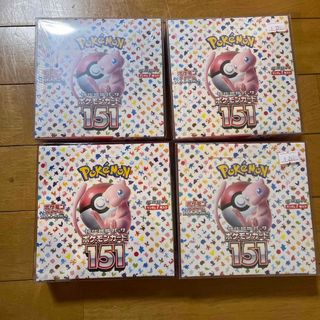 ポケモンカード151 未開封シュリンク付き4BOXセットの通販 by 店長｜ラクマ