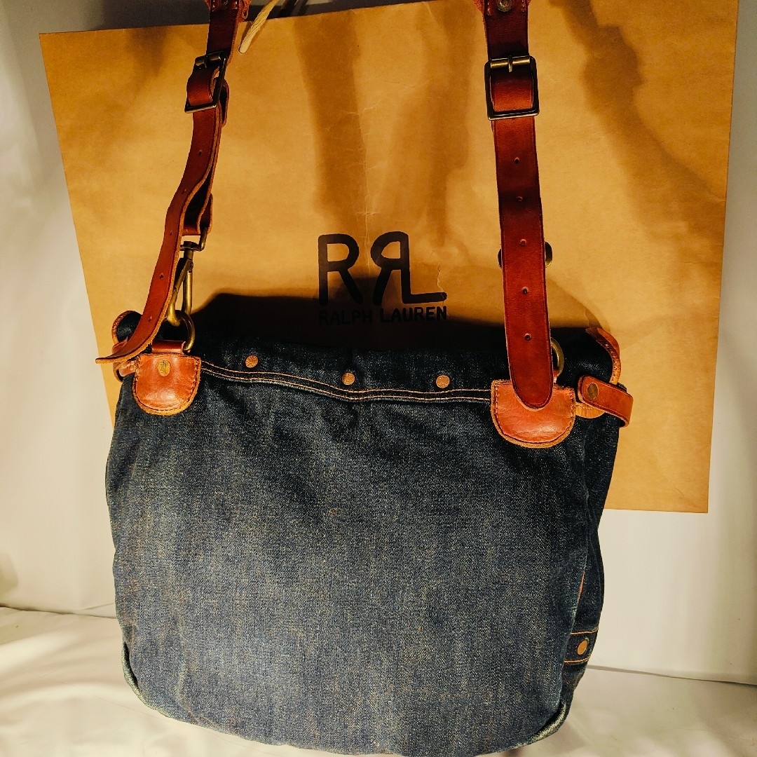 RRL - 【新品極上品】RRL Double RL 正規品 ヴィンテージ本革×デニム