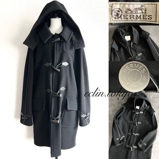 HERMES - HERMES 《裏地カシミヤウール》防風防塵 ダッフル コート