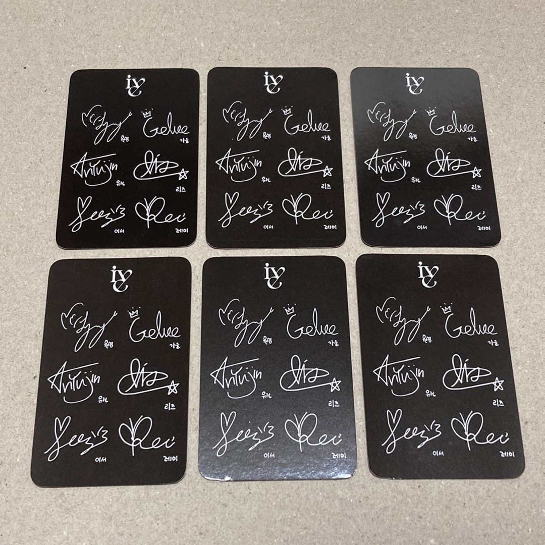 ive everline 特典 トレカ セット メンバー サイン入りの通販 by