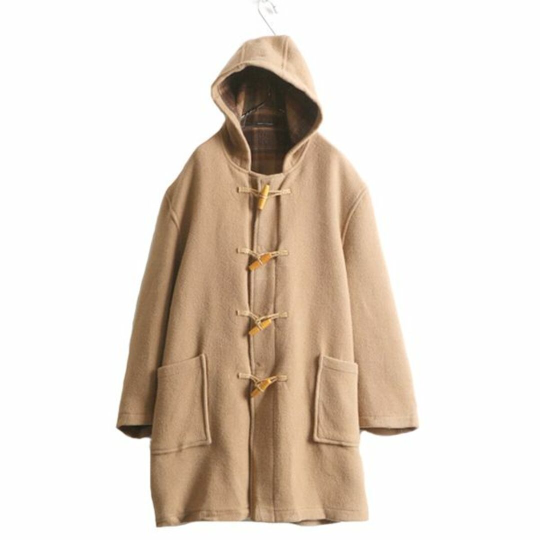 90s イギリス製 ☆ オービス ダッフル コート メンズ L 程/ 古着 90