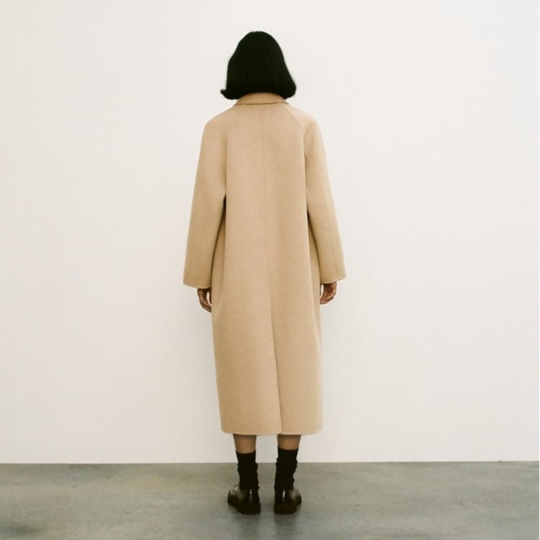 ZARA - ZARA ZW COLLECTION ダブルフェイス ウールブレンド コートの