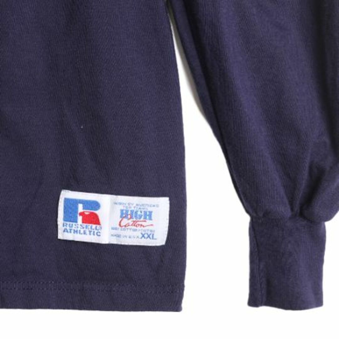 90s USA製 ラッセル モックネック 長袖 Tシャツ メンズ XXL / 古着 90