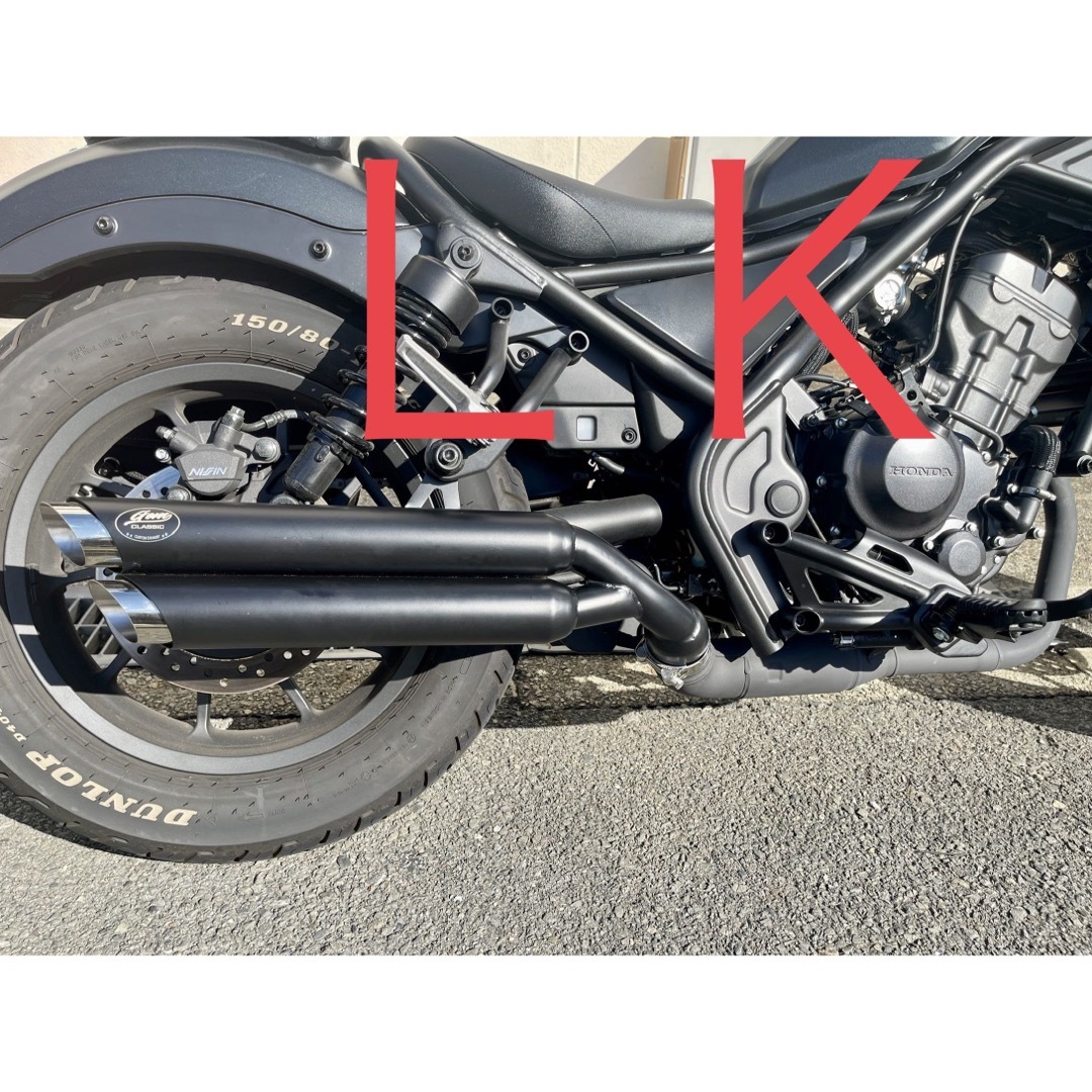 セール中 新型レブル250 2023年式モデル マフラーgemspeed製 V4の通販