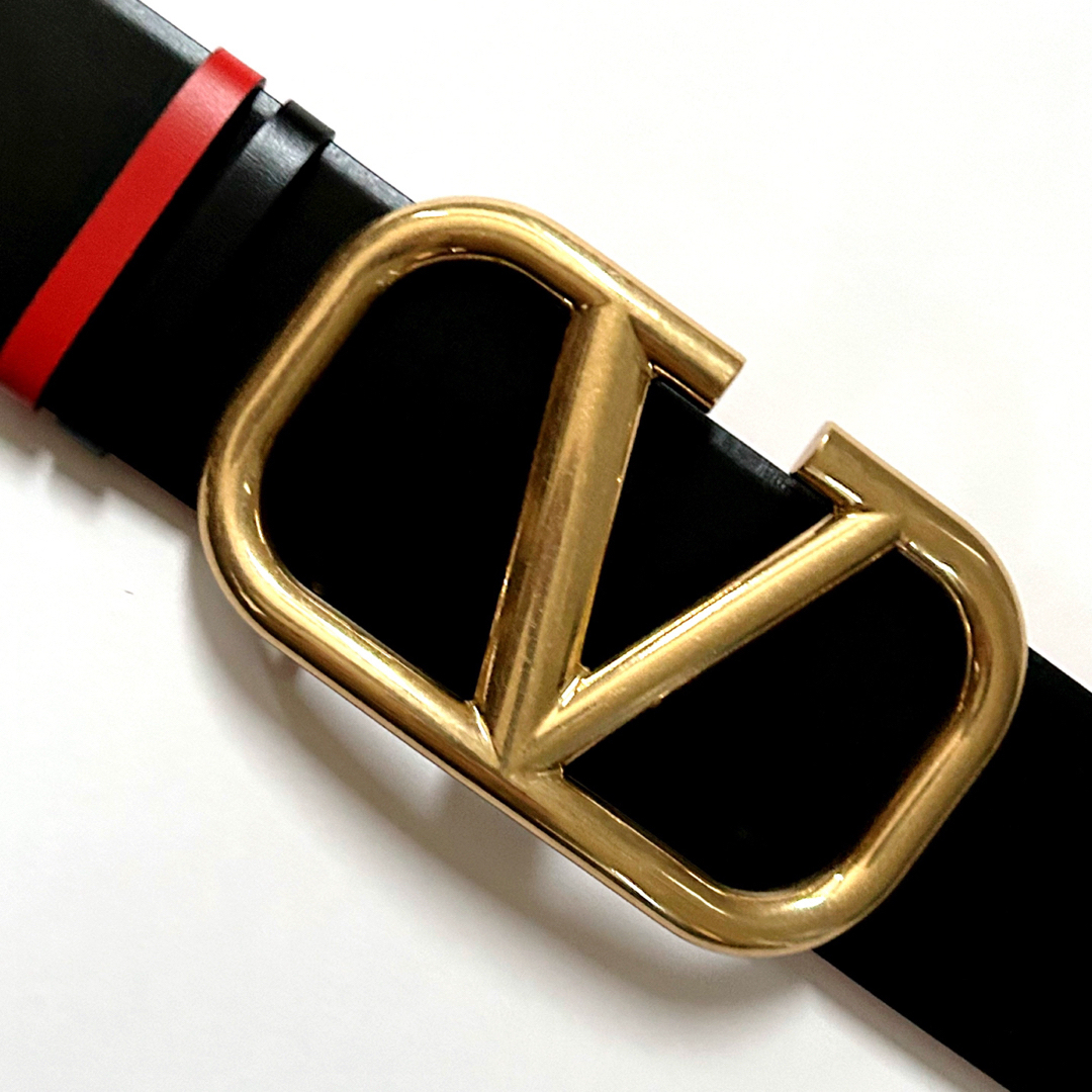VALENTINO - 新品75 VALENTINO ヴァレンティノ Vロゴ ベルト 70MM VLTN