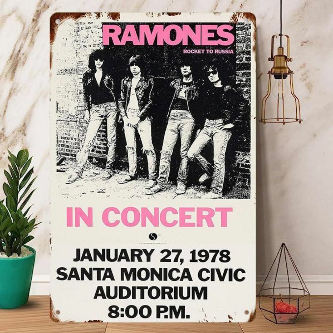 ロック【 ラモーンズ / Ramones 】メタルポスター ブリキ看板 2の通販