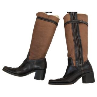 MIU MIU - 美品 miumiu ミュウミュウ パテント ロングブーツの通販 by