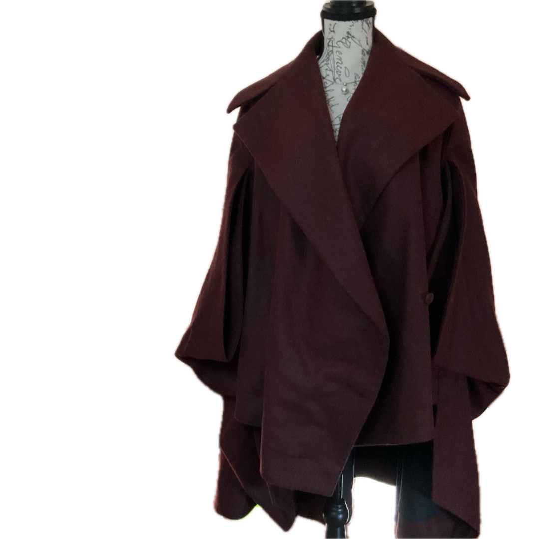 新品palmer//harding ダークブラウン ポンチョ・ケープコート