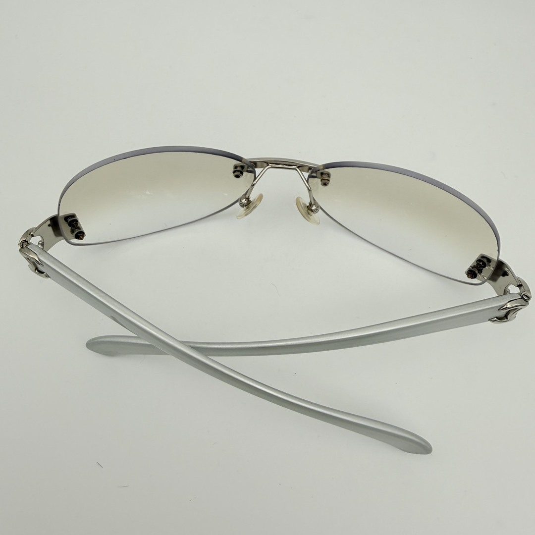 CHANEL - CHANEL（シャネル）ココマーク リムレスサングラス シルバー