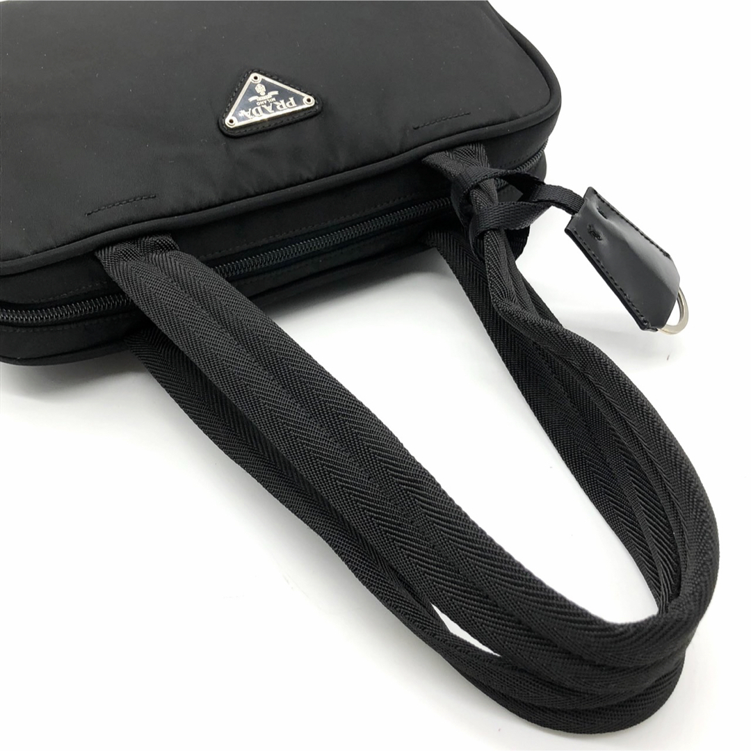 PRADA - ✨美品・ギャランティ付✨プラダ ハンドバッグ 三角ロゴ