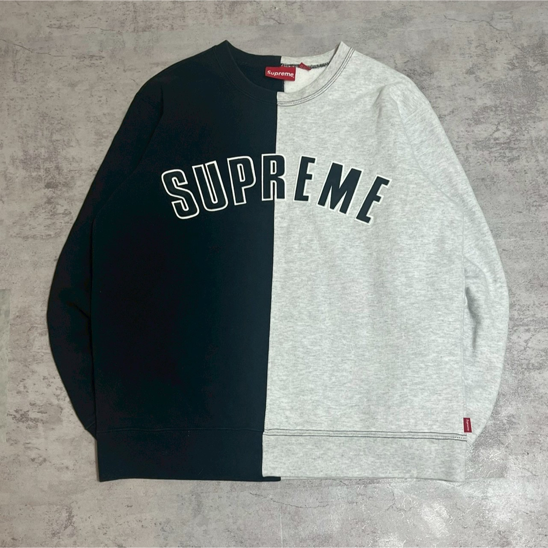 Supreme - supreme シュプリーム アーチロゴ バイカラー スウェット