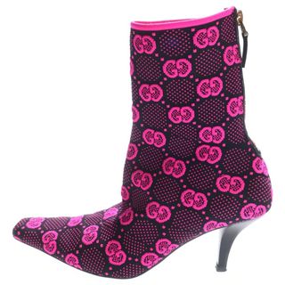 GUCCI - 白馬様専用 GUCCI本革ブラックレザーロングブーツバックル付