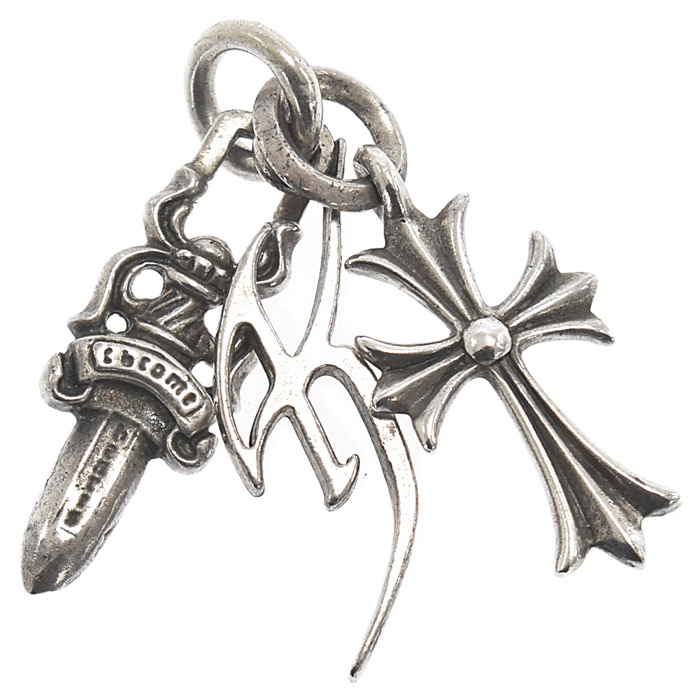 クロムハーツ ×氷室京介 コラボ 3ピースチャーム シルバー 買取実績