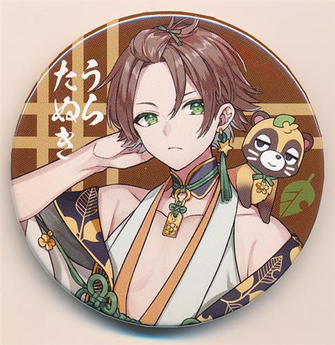 L25.うらたぬき 浦島坂田船 date 愚かなオルカ 缶バッジ 等身 L25.うら