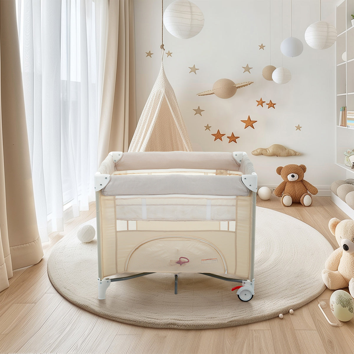 折りたたみプレイヤード | 多機能で安全性を重視した育児サポート – CAGUUU