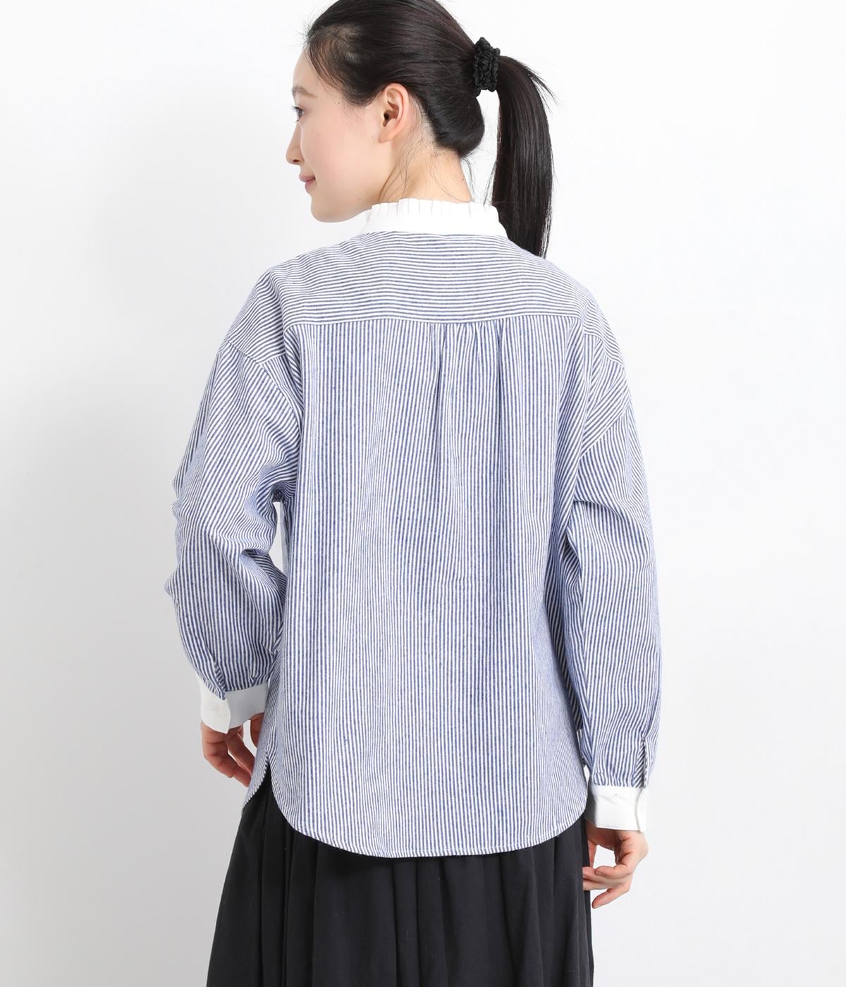 襟タックフリルシャツ｜Keitto（ケイット）の商品詳細