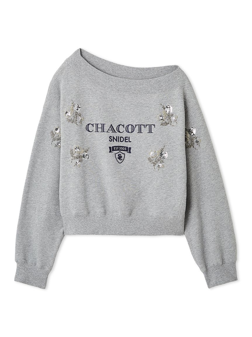 Chacott】刺繍スウェットプルオーバー(Tシャツ・カットソー)｜トップス