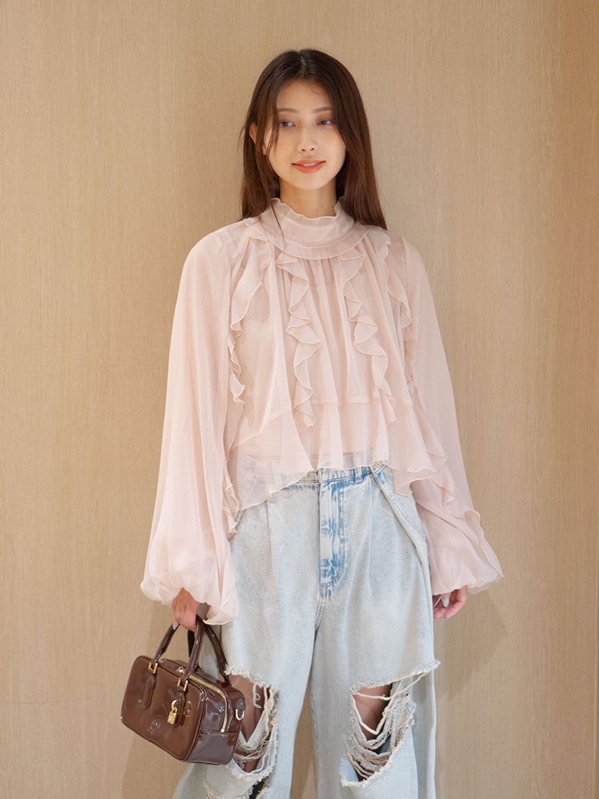 ラッフルフリルブラウス(シャツ・ブラウス)｜トップス｜SNIDEL