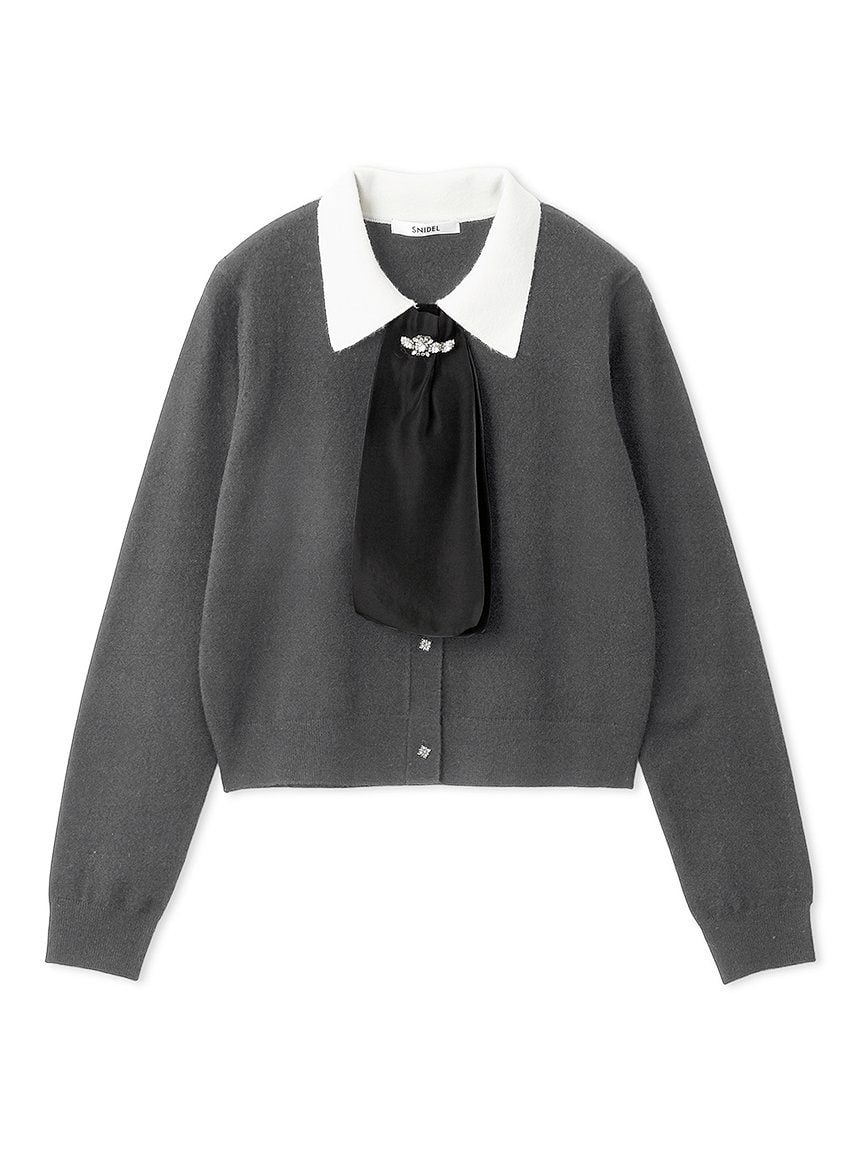 タイ付きビジューカーディガン(カーディガン)｜トップス｜SNIDEL