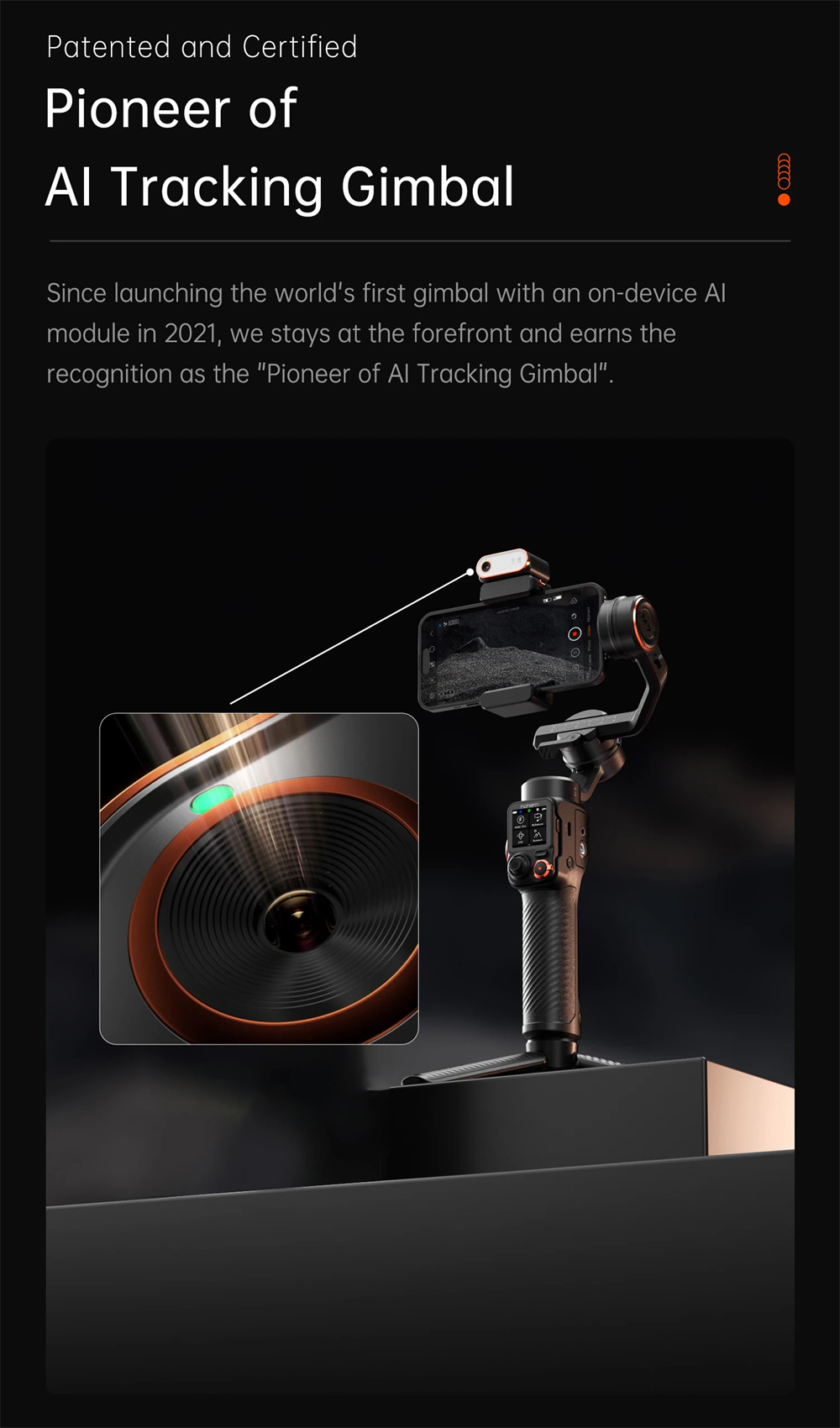 Hohem M7 iSteady M7 携帯電話 ジンバル スタビライザー 3軸 アンチ