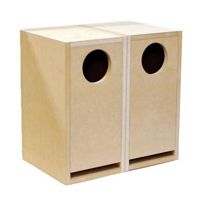 ☆K-Design FE103A用ダブルバスレフ型組立済エンクロージャー