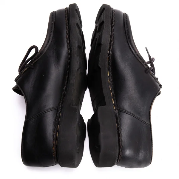 パラブーツPARABOOT ミカエル レザーチロリアンシューズ 黒23.5 (K-135916)