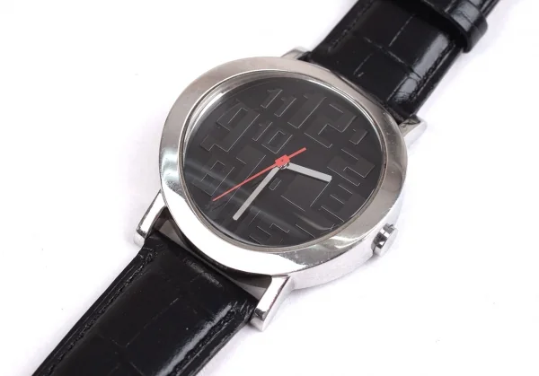 ジャンポールゴルチエJean Paul GAULTIER メタルフェイス腕時計 黒 (K