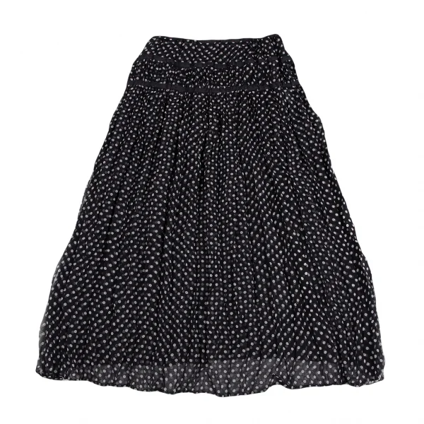 イッセイミヤケ フェットISSEY MIYAKE FETE ドットプリントシースルー