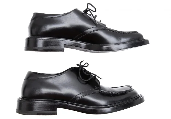 プラダPRADA スクエアトゥレザーシューズ 黒5 1/2(24.5cm位) (K-125904)