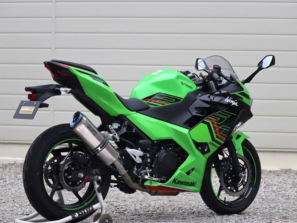 Webike | WR'S ダブルアールズ SS-OVAL スリップオンマフラー Ninja400