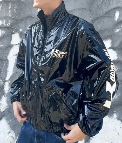 Webike | MISTY ミスティ KAWASAKI ブルゾン〈BLK／M-LL〉 Kawasaki(W
