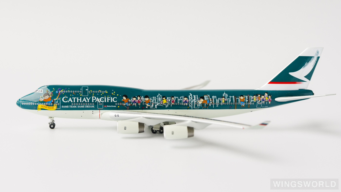 CX Cathay Pacific B747-400 B-HUI 3色 CX Cathay Pacific B747-400 B