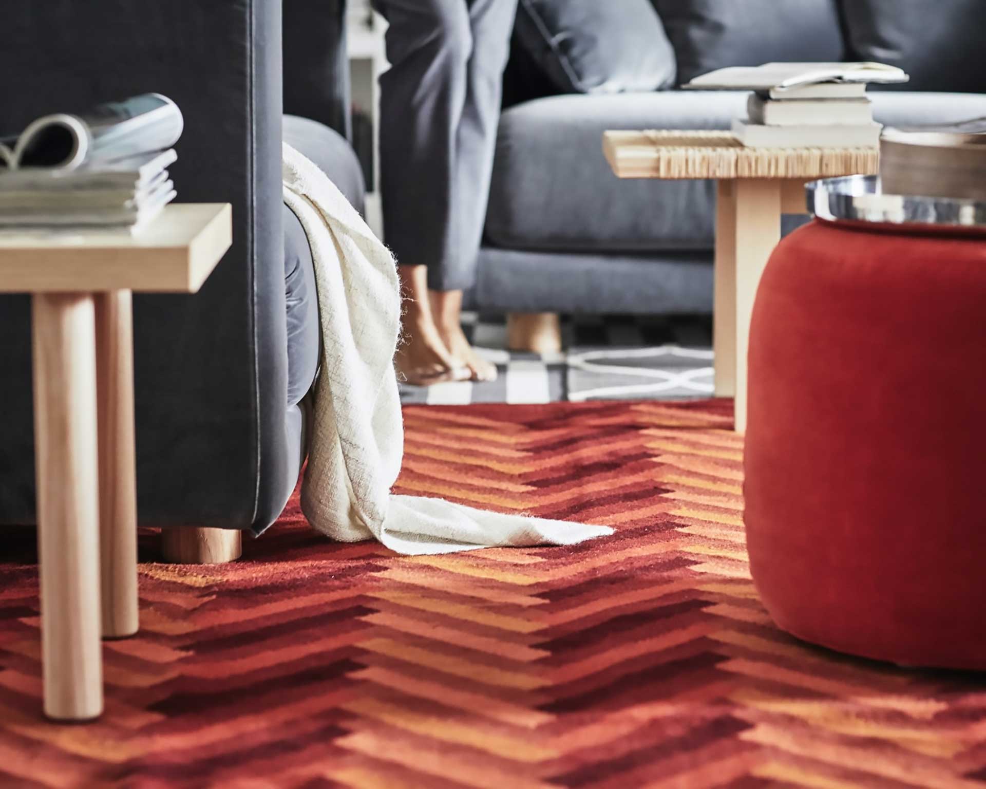 イケアのイチオシはウールラグ個性的で美しいハンドメイドラグ