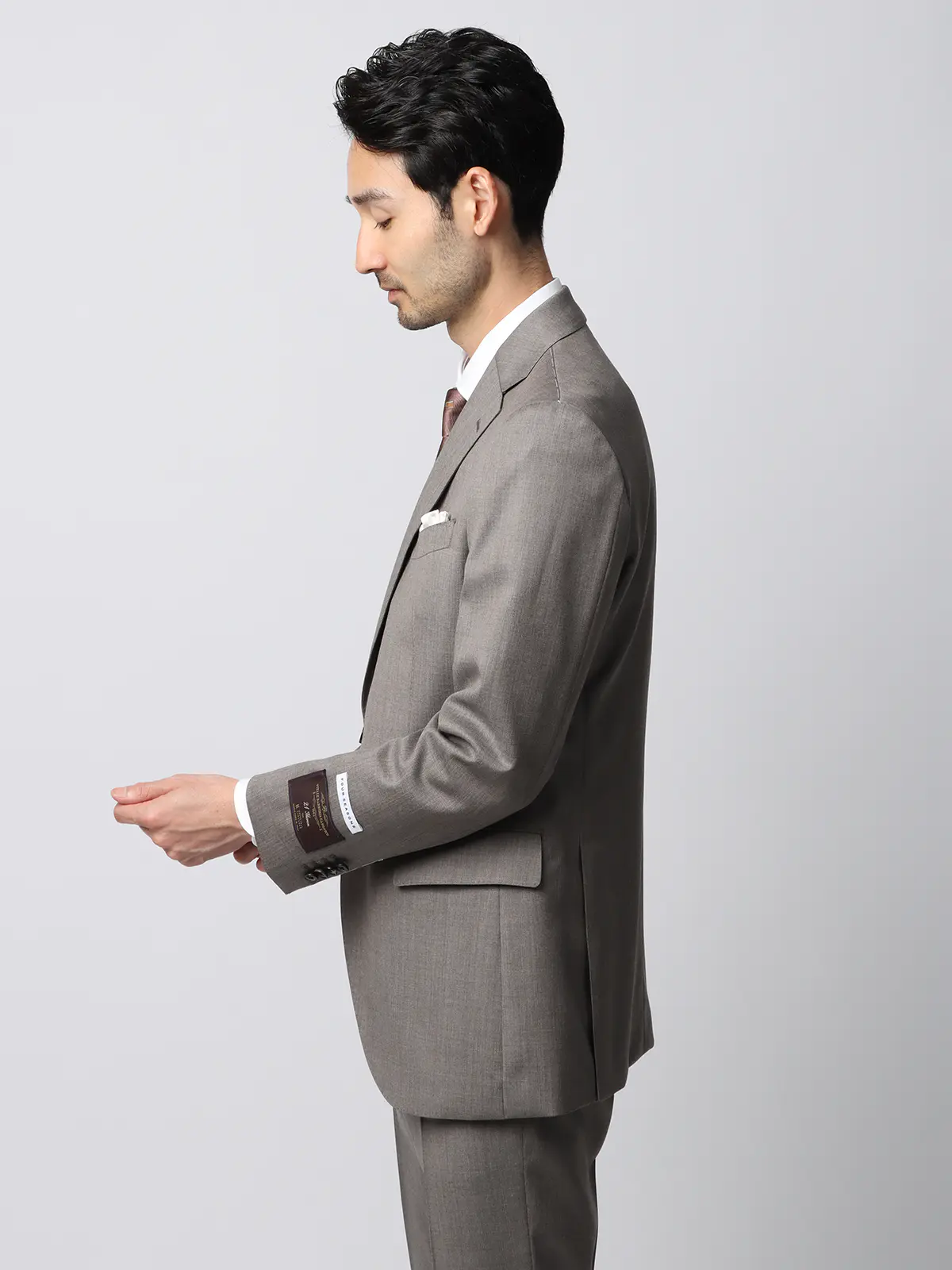 スーツ／2つボタン／CANONICO／21μPRUNELLE／無地／CH25 | SUIT SQUARE