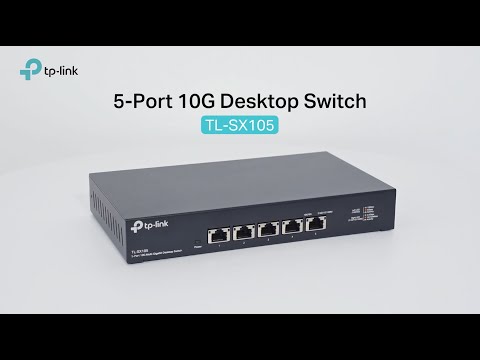 TP-Link TL-SX105 5-Port Unmanaged Desktop 10-Gigabit Switch
