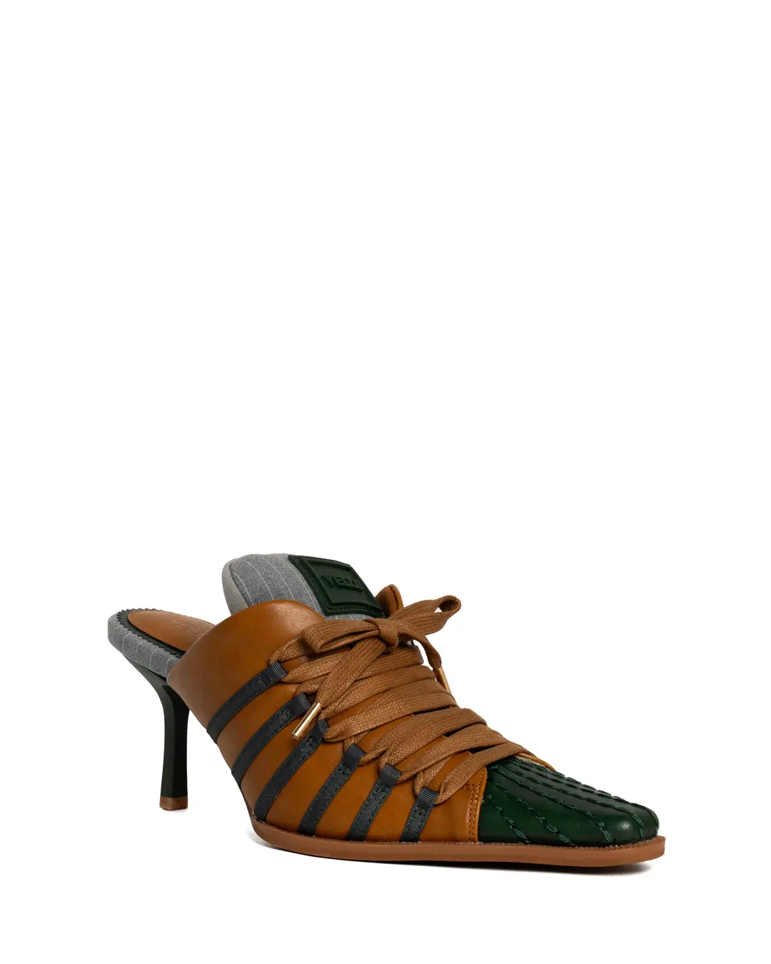 YELLO DAM SNEAKER MULES バーガンディ/イエロー YELLO DAM SNEAKER