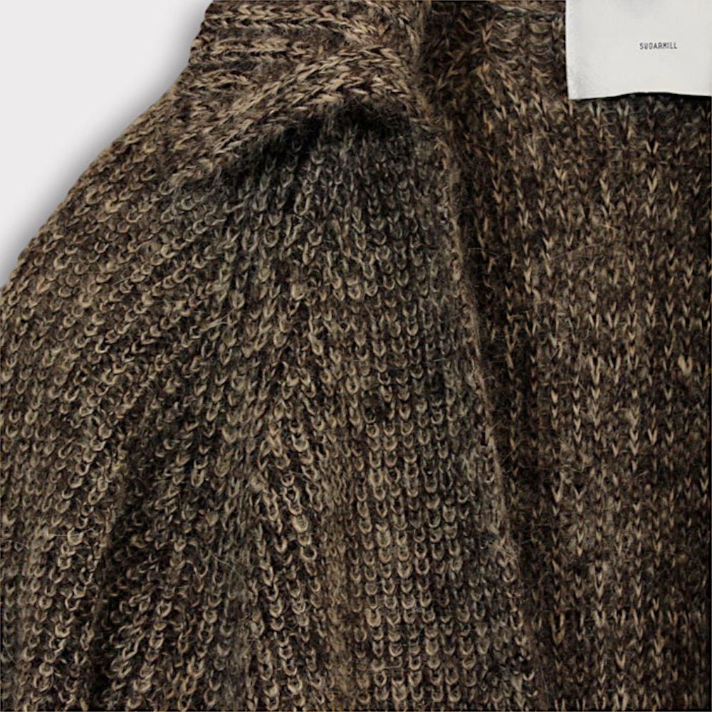 SUGARHILL MOHAIR PULLOVER SWEATER(BROWN × CAMEL)｜シュガーヒル