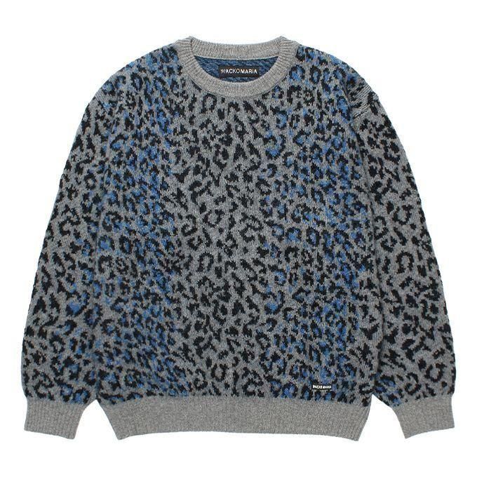 WACKO MARIA/ワコマリア/LEOPARD MOHAIR JACQUARD KNIT SWEATER