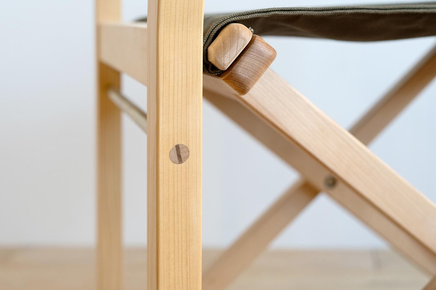 帆布チェア｜ディレクターズチェア｜無垢家具｜ヒノキクラフト