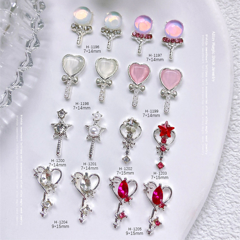 メタルパーツ ネイルジュエリー 魔法 ネイルパーツ シルバー