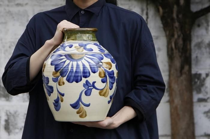 壺（染付） - Craft・Gift ヤッチとムーン オンラインショップ