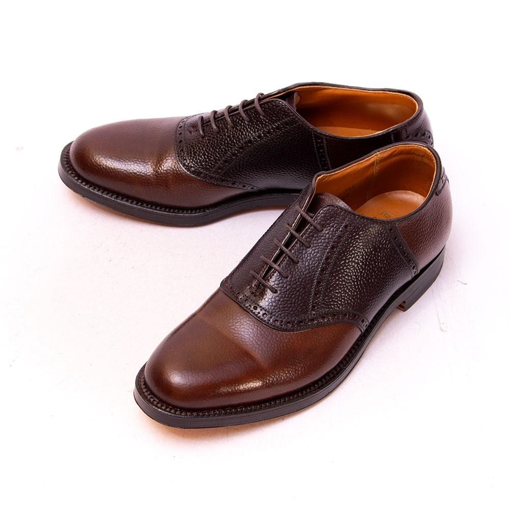 オールデン cu(カスタムオーダー) サドルシューズ 型押しコードバン