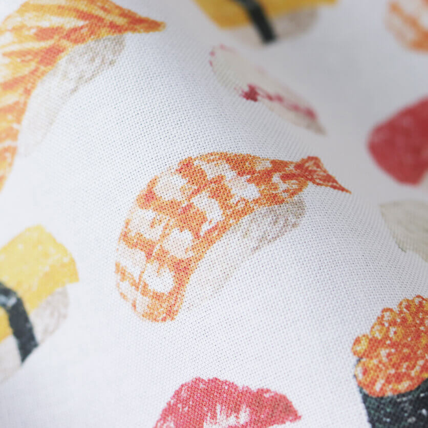 寿司 すし柄- 布・生地の通販サイト：nunocoto fabric