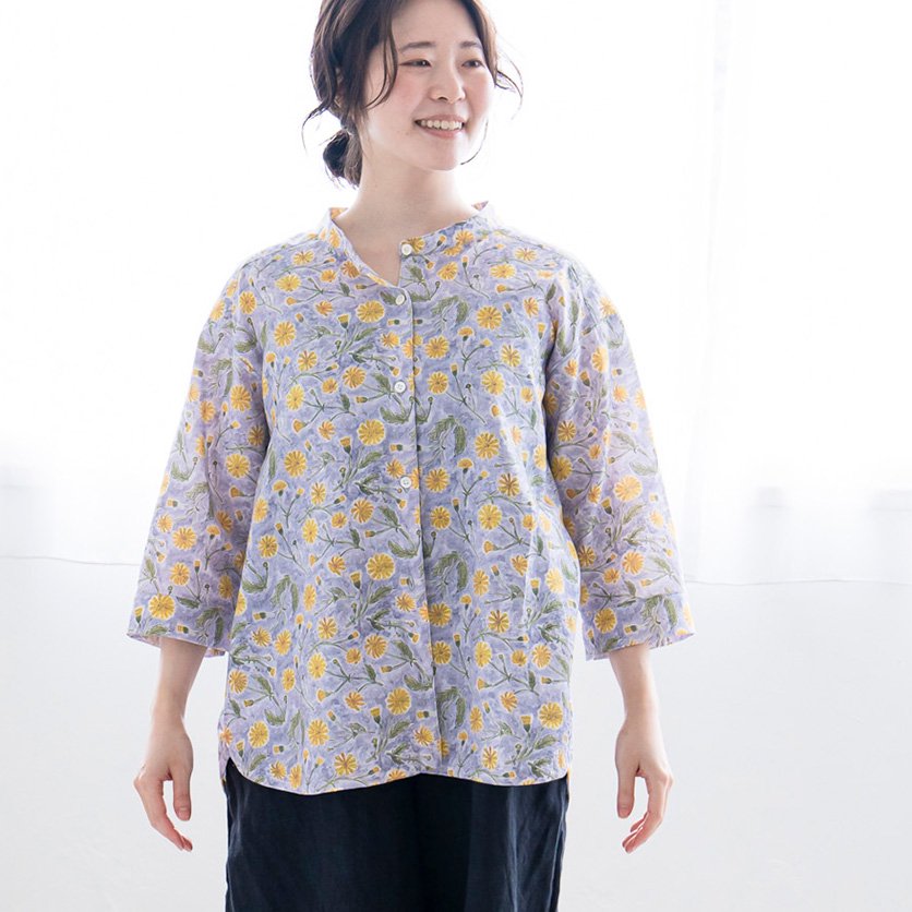 ホームソーイング型紙シリーズ】 No.033_バックタックのスタンドカラー