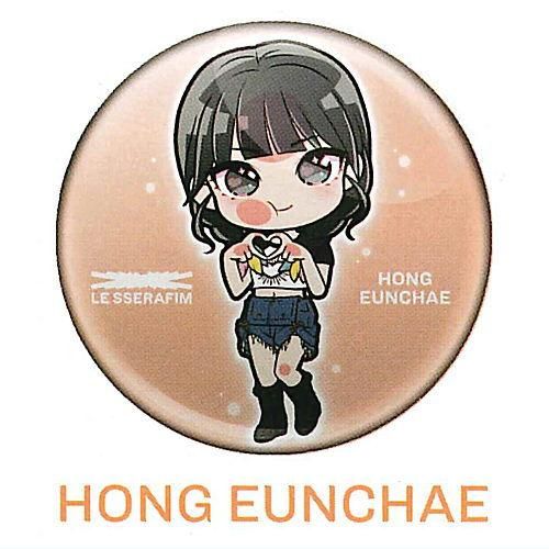ぴた！でふぉめ LE SSERAFIM ANTIFRAGILE 缶バッジ [5.HONG EUNCHAE