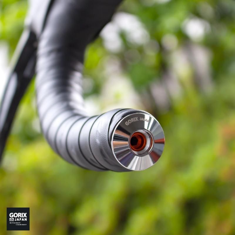 GORIX[ゴリックス] バーエンドキャップ 自転車 固定式 CNC加工 超軽量