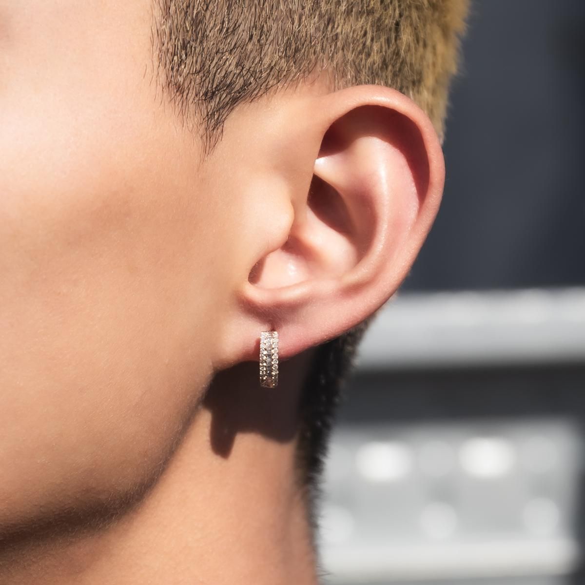 ダイヤモンド 10K イエローゴールド ピアス 12mm E1801BR-10Y