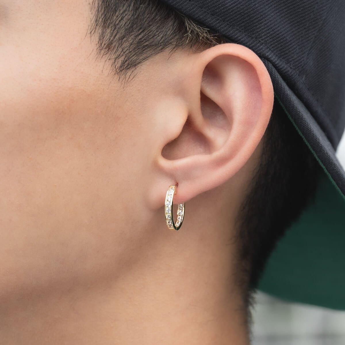 10K イエローゴールド ピアス 16mm - AVALANCHE OFFICIAL STORE