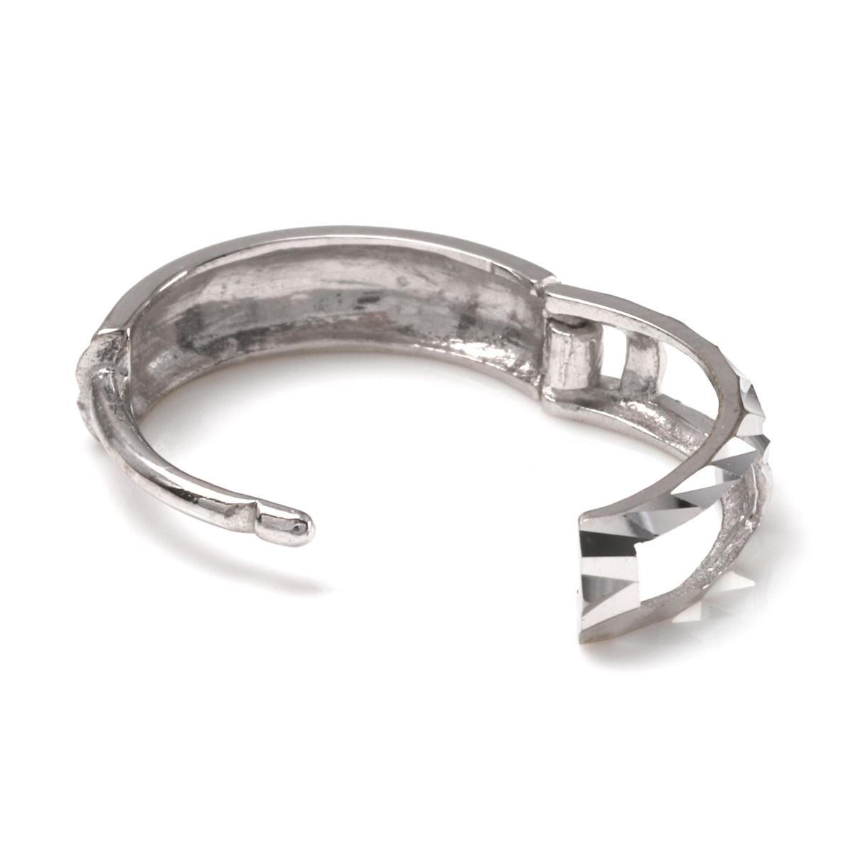 10K ホワイトゴールド ピアス 13mm - AVALANCHE OFFICIAL STORE